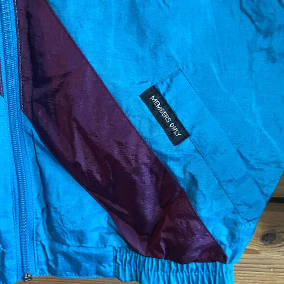 VTG Members Only Unisex Windbreaker Jacket Color Block - Picture 2 of 8